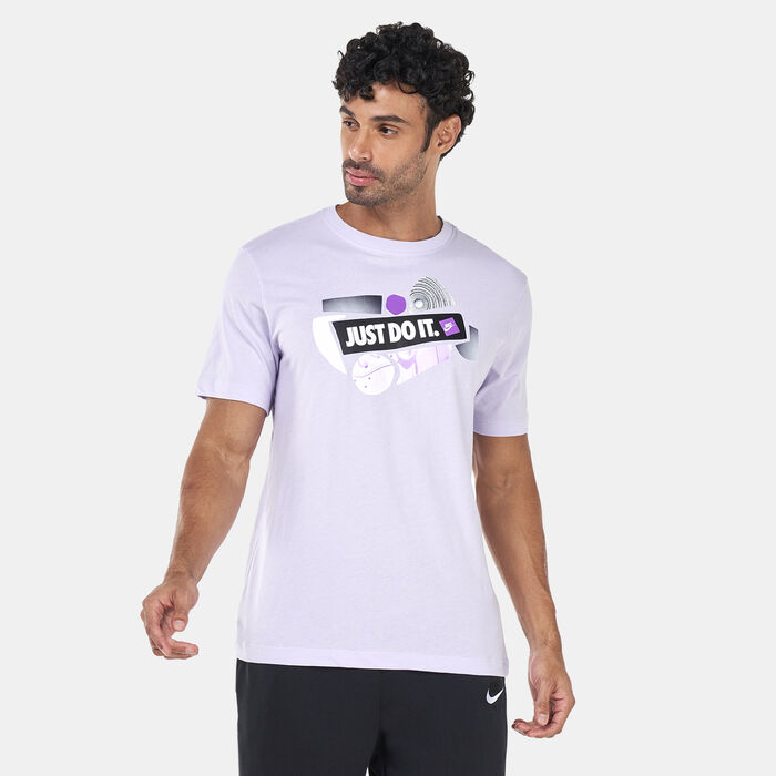 Nike Men's Sportswear Rhythm Just Do It T-Shirt Purple Nike Men's Sportswear Rhythm Just Do It T-Shirt Purple image number 0