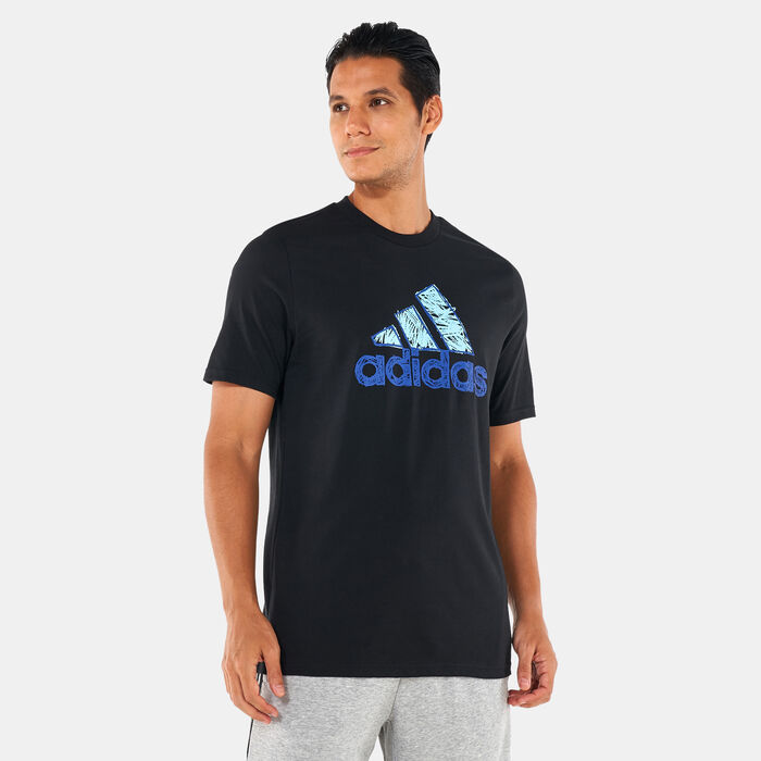 adidas Men's Sketch Badge of Sport T-Shirt Black adidas Men's Sketch Badge of Sport T-Shirt Black image number 0