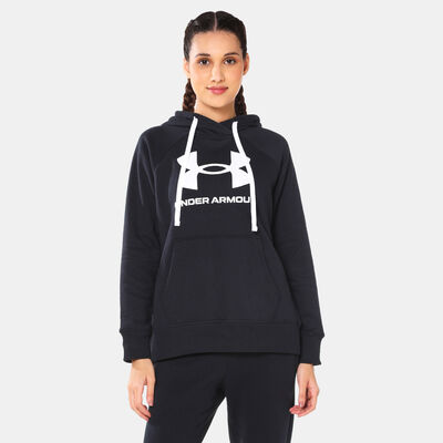Under Armour Women's UA Rival Fleece Logo Hoodie Black Under Armour Women's UA Rival Fleece Logo Hoodie Black