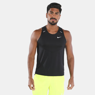 Nike Men's Rise 365 Dri-FIT Running Tank Top Black Nike Men's Rise 365 Dri-FIT Running Tank Top Black