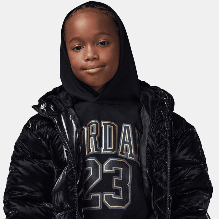 Jordan Kids' Fleece Hoodie Black Jordan Kids' Fleece Hoodie Black image number 3