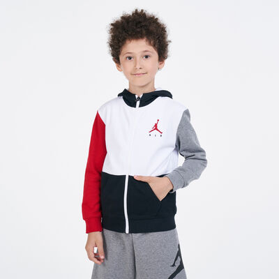 Jordan Kids' Jumpman Air Full-Zip Hoodie White
