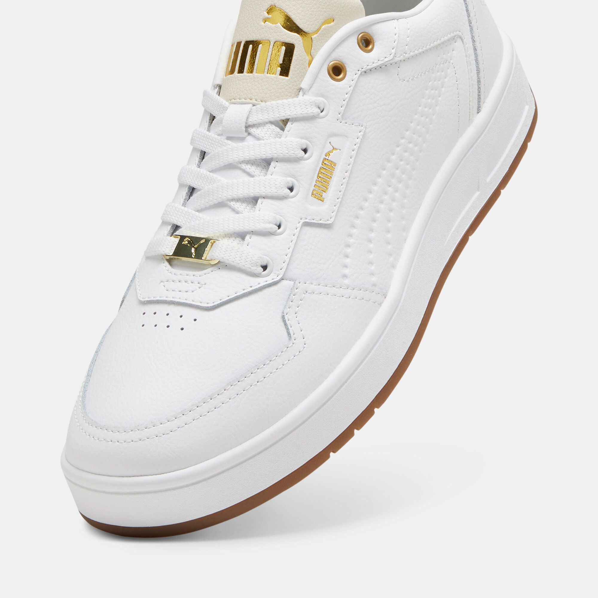 Men s Court Classic Lux Shoes White PUMA in Qatar SSS