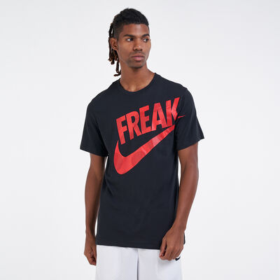 Nike Men's Dri-FIT Giannis Freak Basketball T-Shirt Black Nike Men's Dri-FIT Giannis Freak Basketball T-Shirt Black