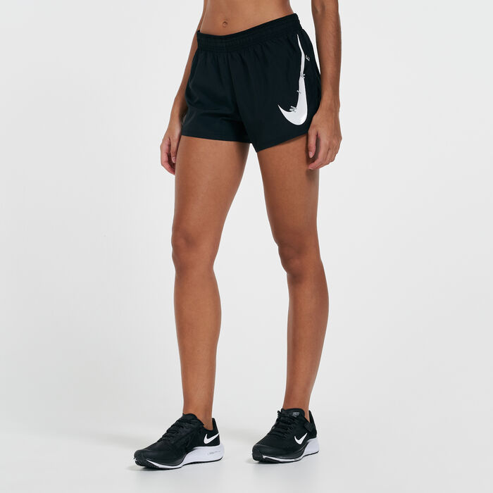 Nike Women's Swoosh Run Shorts Black Nike Women's Swoosh Run Shorts Black image number 0