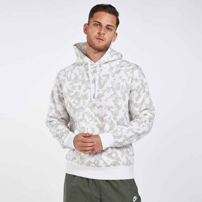 Nike Men's Sportswear Club Hoodie White image number 0