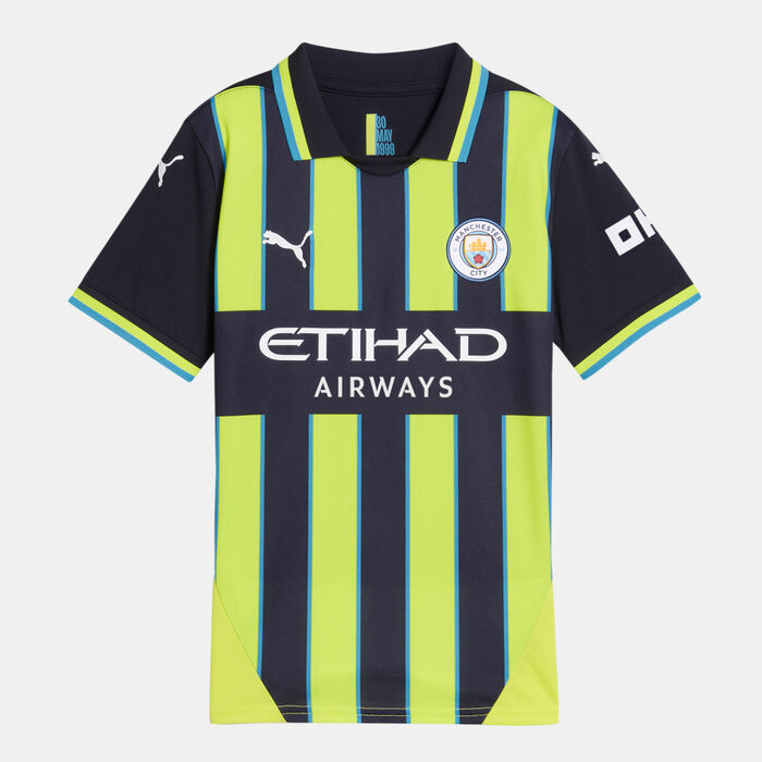 PUMA Kids' Manchester City 24/25 Away Replica Football Jersey White image number 0