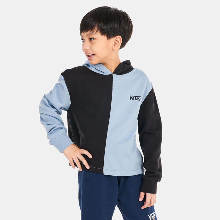 Vans Kids' Block It Crop Hoodie (Older Kids) Blue image number 0