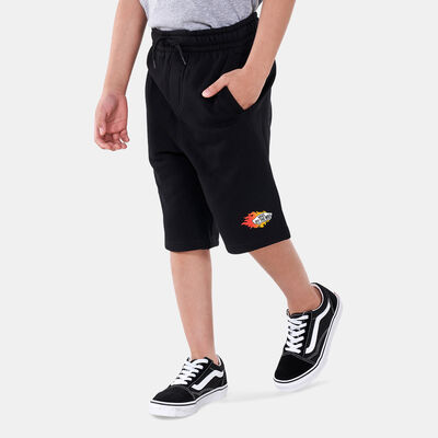 Vans Kids' Logo Repeat Fleece Shorts Black
