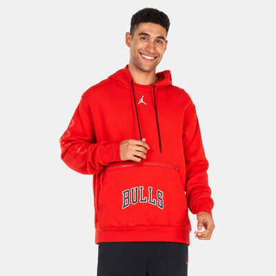 Jordan Men's NBA Chicago Bulls Courtside Statement Edition Fleece Hoodie Red