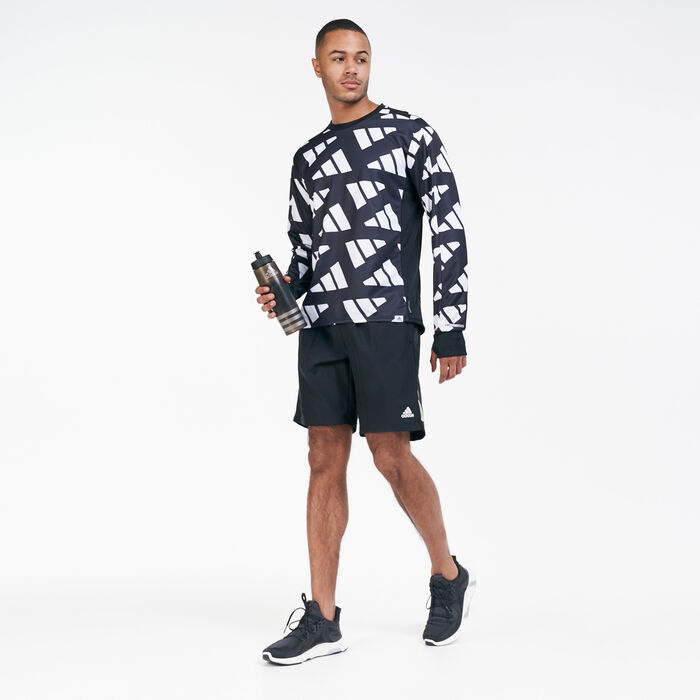 adidas Men's Own The Run Celebration T-Shirt Black adidas Men's Own The Run Celebration T-Shirt Black image number 2