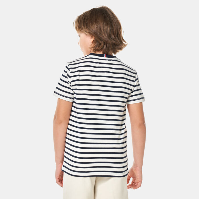Tommy Hilfiger Kids' Breton Stripe Pocket T-Shirt (Older Kids) Blue Tommy Hilfiger Kids' Breton Stripe Pocket T-Shirt (Older Kids) Blue image number 1