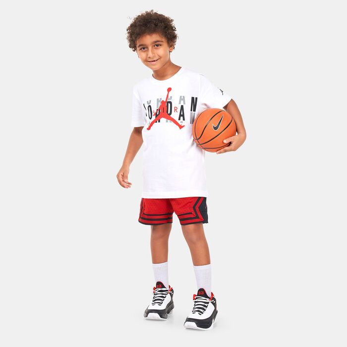 Jordan Kids' High Brand Scramble T-Shirt White Jordan Kids' High Brand Scramble T-Shirt White image number 2