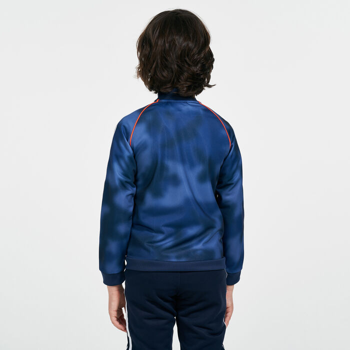adidas Originals Kids' Essentials Camo Superstar Track Jacket (Older Kids) Blue adidas Originals Kids' Essentials Camo Superstar Track Jacket (Older Kids) Blue image number 1