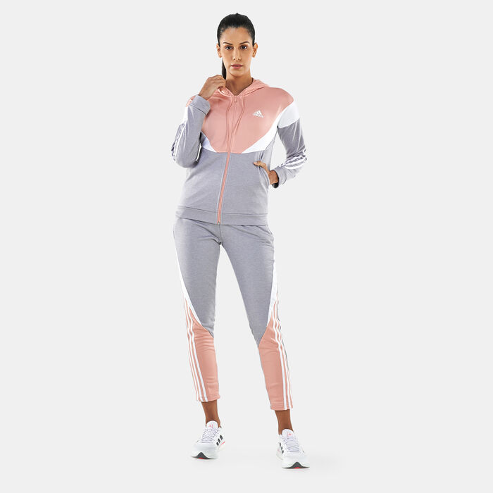 adidas Women's Sportswear Colourblock Tracksuit Pink adidas Women's Sportswear Colourblock Tracksuit Pink image number 2