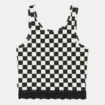 Vans Women's Oversized Floral Tank Top Black