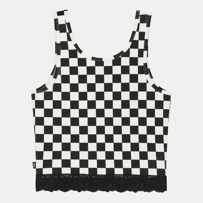 Vans Women's Oversized Floral Tank Top Black image number 1