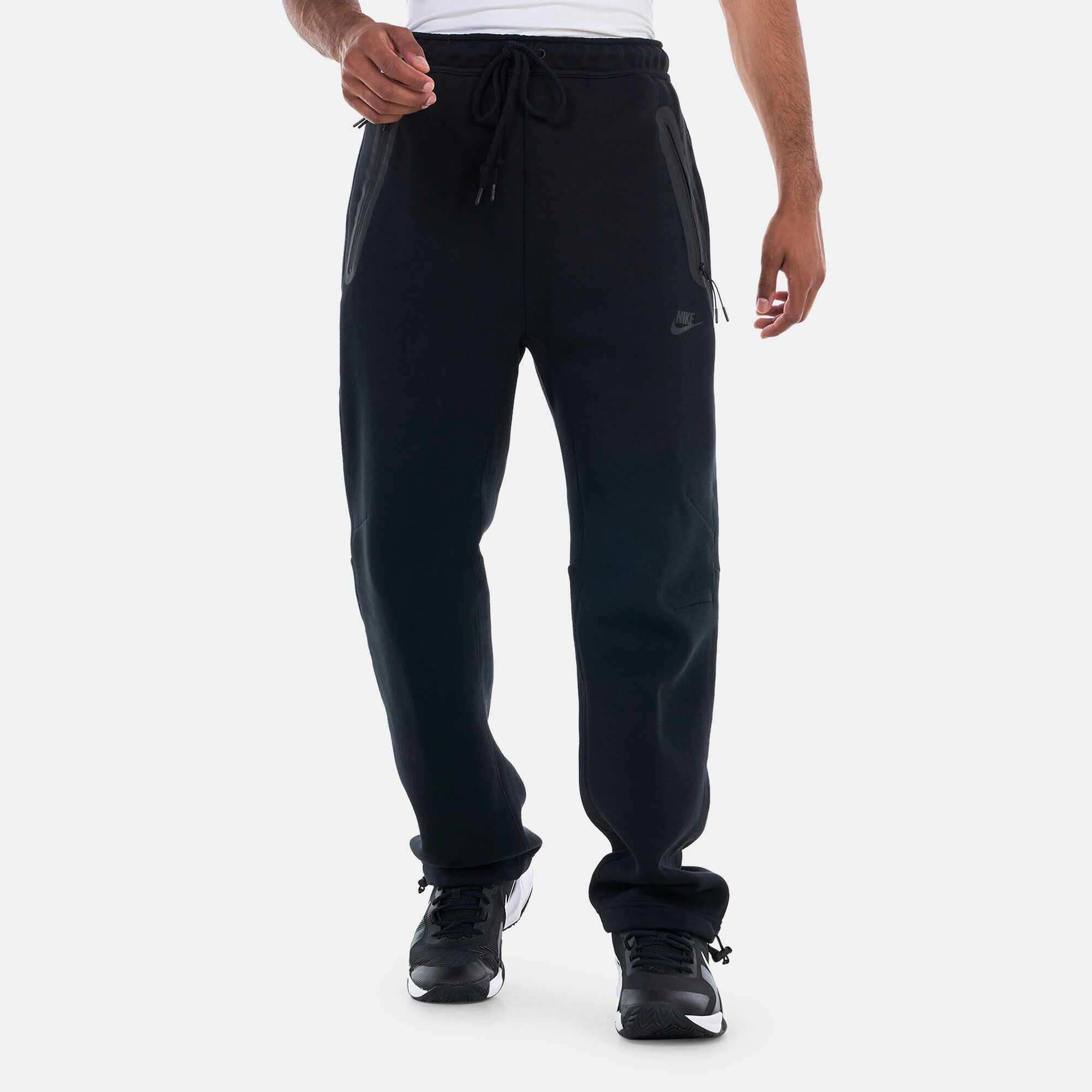 Men s Sportswear Tech Fleece Open Hem Tracksuit Bottoms Black Nike in Qatar SSS