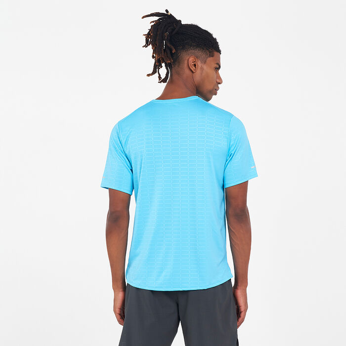 Nike Men's Run Division Miler T-Shirt Blue Nike Men's Run Division Miler T-Shirt Blue image number 1