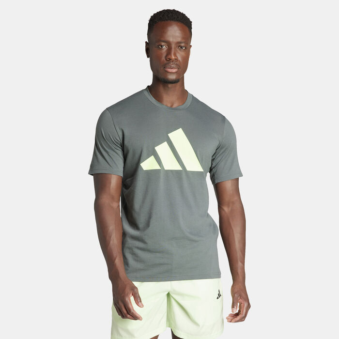 adidas Men's Train Essentials Feelready Logo Training T-Shirt Blue adidas Men's Train Essentials Feelready Logo Training T-Shirt Blue image number 0