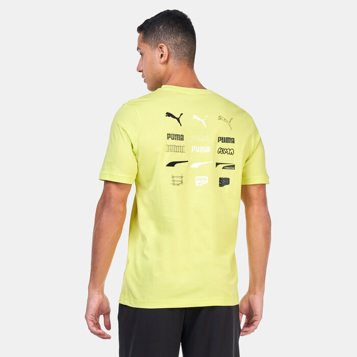 PUMA Men's Brand Love Graphic T-Shirt yellow PUMA Men's Brand Love Graphic T-Shirt yellow image number 1