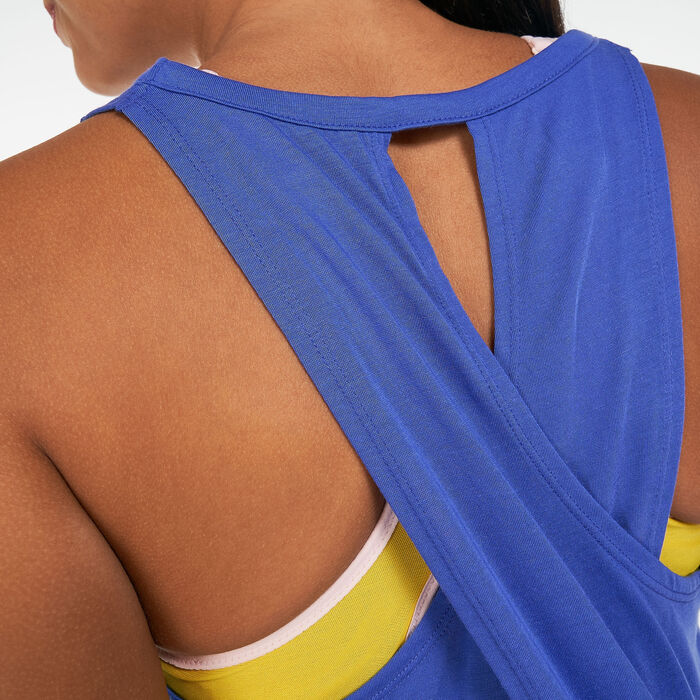 Nike Women's Dri-FIT Tank Top Blue image number 3