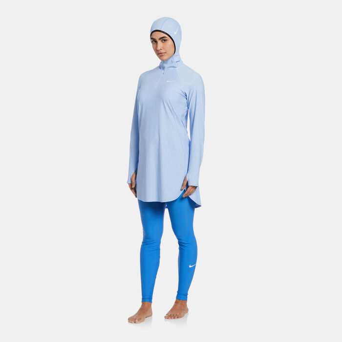 Nike Swim Women's Victory One Swimming Hijab Blue Nike Swim Women's Victory One Swimming Hijab Blue image number 2