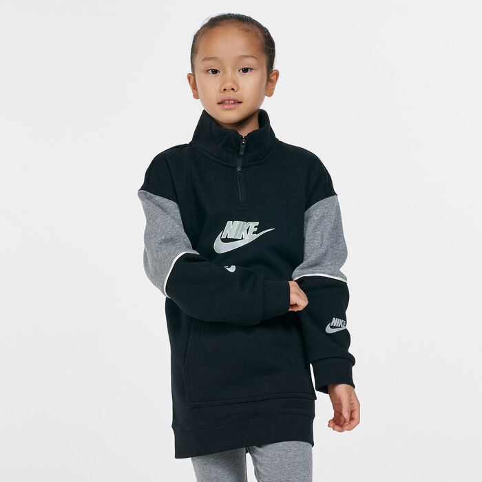 Nike Kids' Sportswear Fleece Half-Zip Sweatshirt Beige Nike Kids' Sportswear Fleece Half-Zip Sweatshirt Beige image number 0