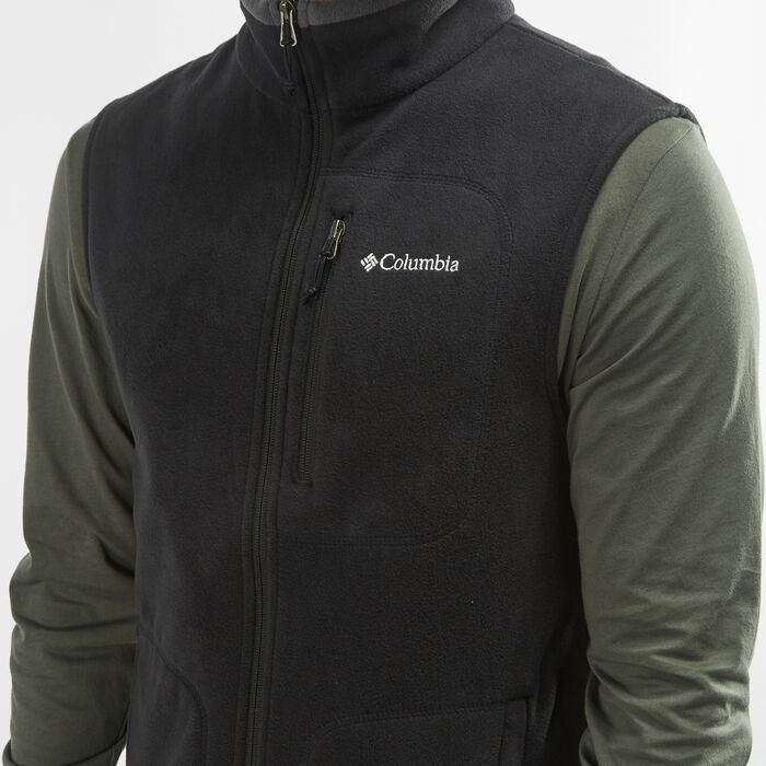 Columbia Men's Fast Trek Fleece Vest Black Columbia Men's Fast Trek Fleece Vest Black image number 3