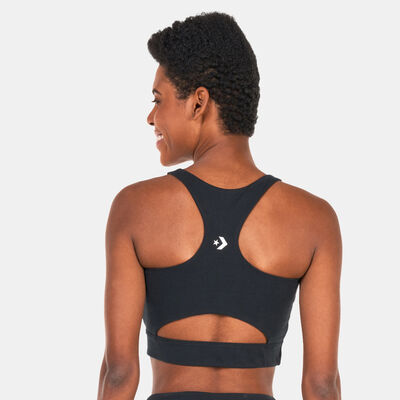Converse Women's Wordmark Sports Bra Top Black