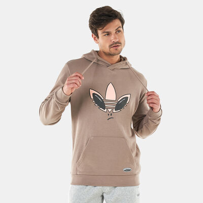 adidas Originals Men's R.Y.V. Alien Graphic Hoodie Brown adidas Originals Men's R.Y.V. Alien Graphic Hoodie Brown