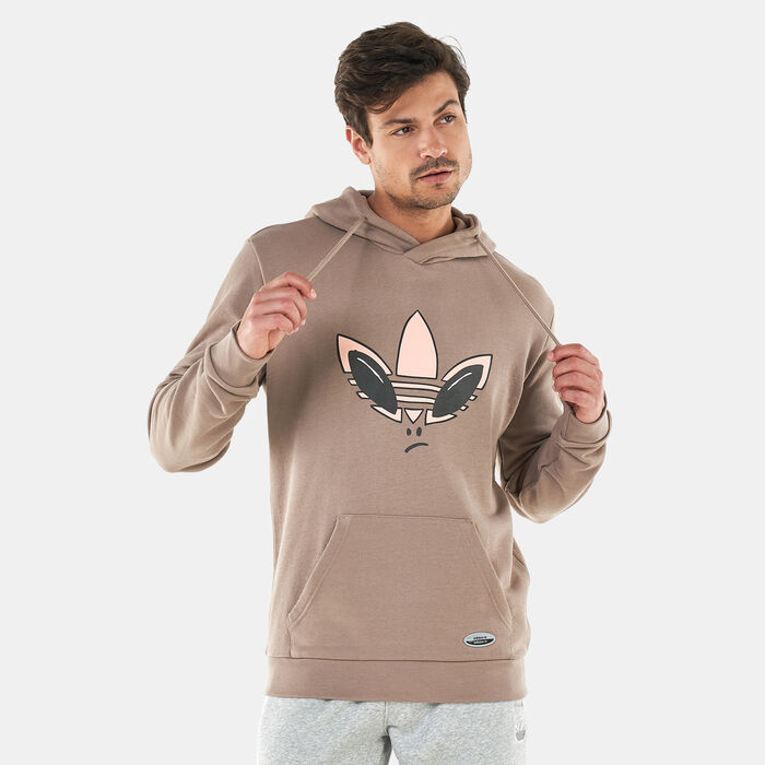adidas Originals Men's R.Y.V. Alien Graphic Hoodie Brown adidas Originals Men's R.Y.V. Alien Graphic Hoodie Brown image number 0
