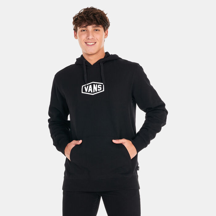 Vans Men's Checkerboard Research Pullover Hoodie Black image number 0