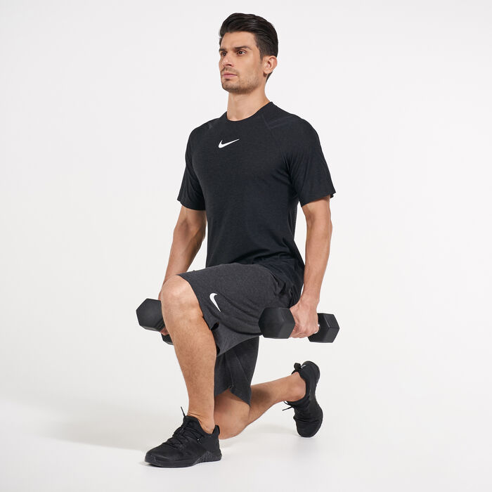 Nike Men's Dri-FIT Cotton 2.0 Training Shorts Grey Nike Men's Dri-FIT Cotton 2.0 Training Shorts Grey image number 2