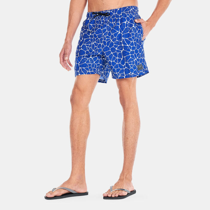 Speedo Men's Printed Leisure Swimming Shorts (16-Inch) Blue Speedo Men's Printed Leisure Swimming Shorts (16-Inch) Blue image number 0