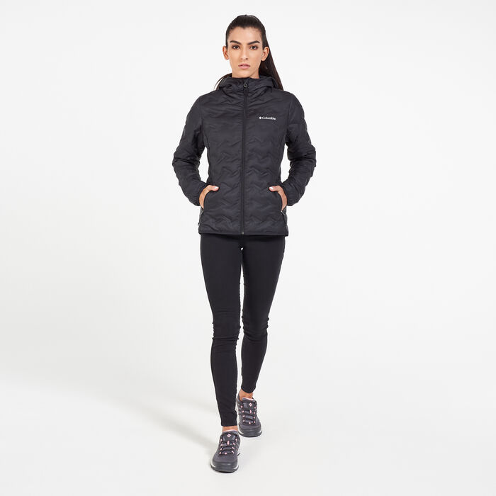 Columbia Women's Delta Ridge™ Down Hooded Jacket Black Columbia Women's Delta Ridge™ Down Hooded Jacket Black image number 2