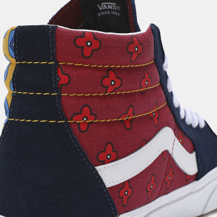 Vans SK8-Hi Mix Print Unisex Shoe Blue image number 4