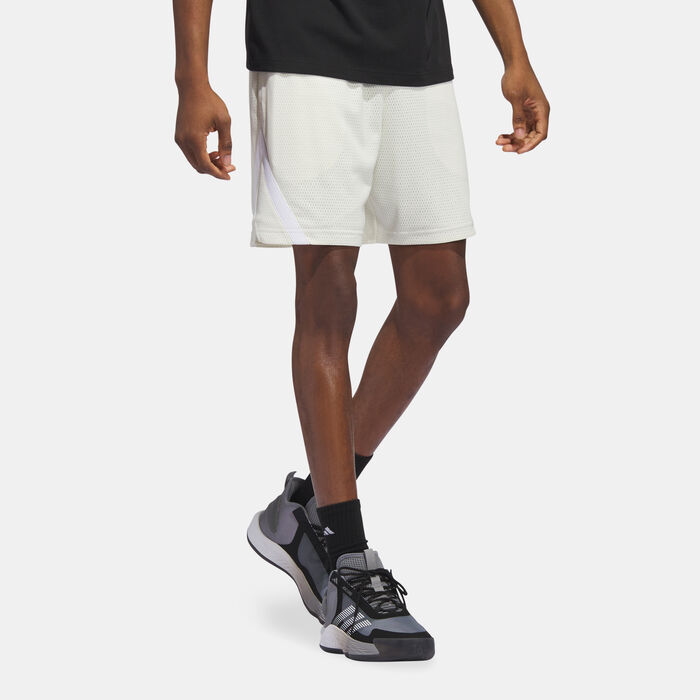 adidas Originals Men's Select Mesh Shorts White adidas Originals Men's Select Mesh Shorts White image number 2