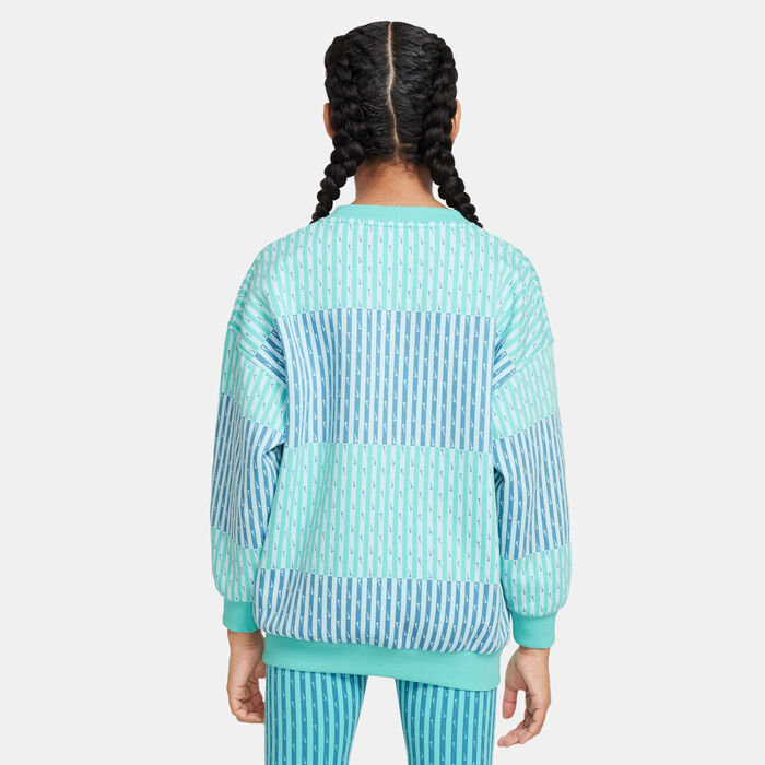 Nike Kids' Sportswear Club Fleece Sweatshirt (Older Kids) Blue Nike Kids' Sportswear Club Fleece Sweatshirt (Older Kids) Blue image number 1
