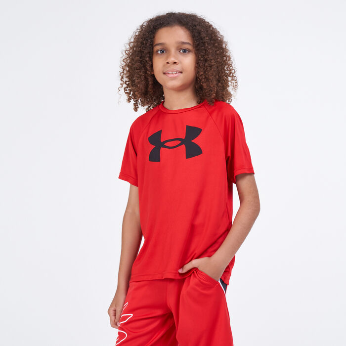 Under Armour Kids' UA Tech Big Logo T-Shirt Red Under Armour Kids' UA Tech Big Logo T-Shirt Red image number 0