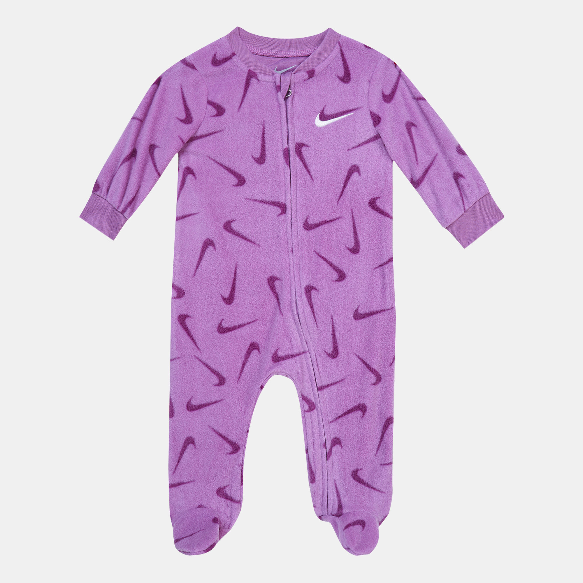 Kids Microfleece Footed Coverall Baby and Toddler Pink Nike in Qatar SSS