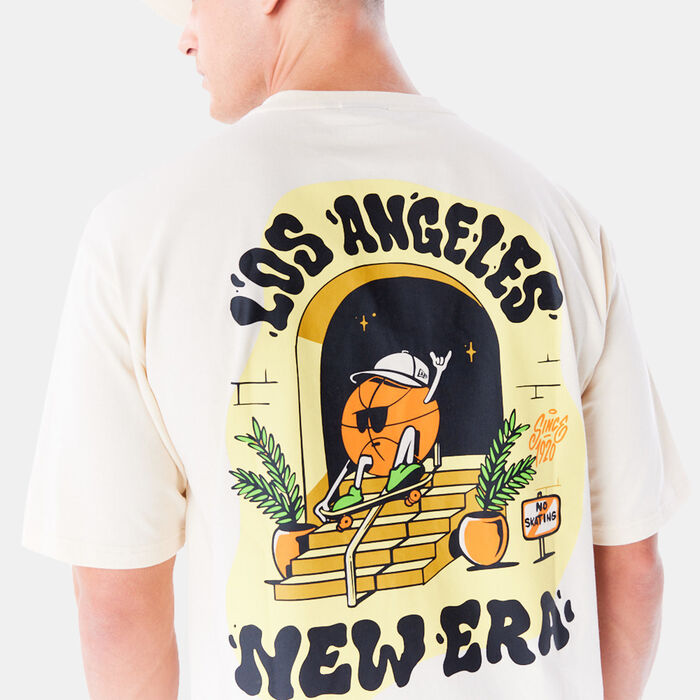 New Era Men's Los Angeles City Graphic T-Shirt Beige New Era Men's Los Angeles City Graphic T-Shirt Beige image number 3
