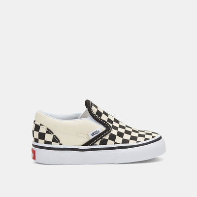 Vans Kids' Checkerboard Classic Slip-On Unisex Shoe (All Kids) Beige Vans Kids' Checkerboard Classic Slip-On Unisex Shoe (All Kids) Beige