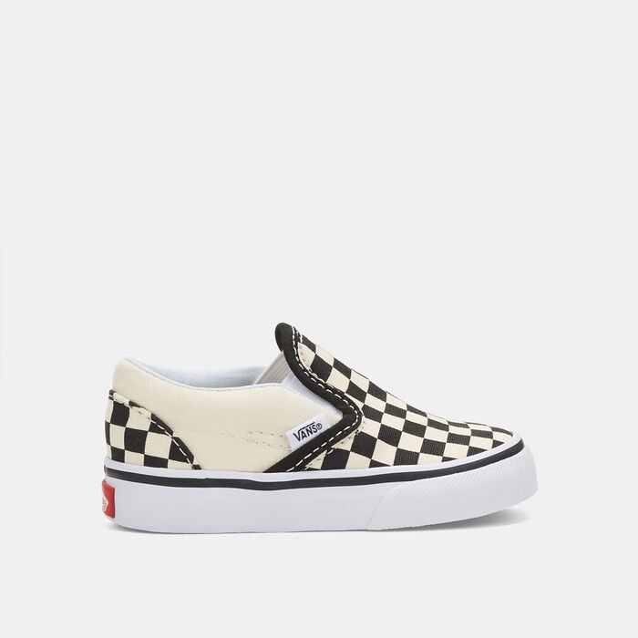 Vans Kids' Checkerboard Classic Slip-On Unisex Shoe (All Kids) Beige Vans Kids' Checkerboard Classic Slip-On Unisex Shoe (All Kids) Beige image number 0