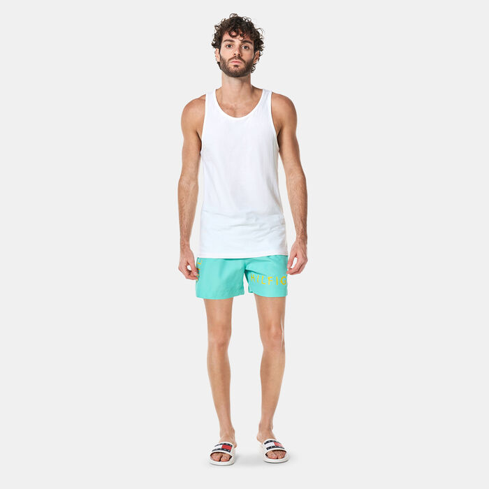 Tommy Hilfiger Men's Crafted Logo Swimming Shorts Green Tommy Hilfiger Men's Crafted Logo Swimming Shorts Green image number 2