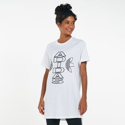 adidas Originals Women's T-Shirt Dress White
