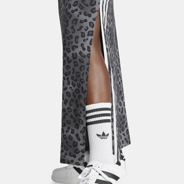 adidas Originals Women's Leopard Luxe Maxi Dress Black adidas Originals Women's Leopard Luxe Maxi Dress Black image number 4