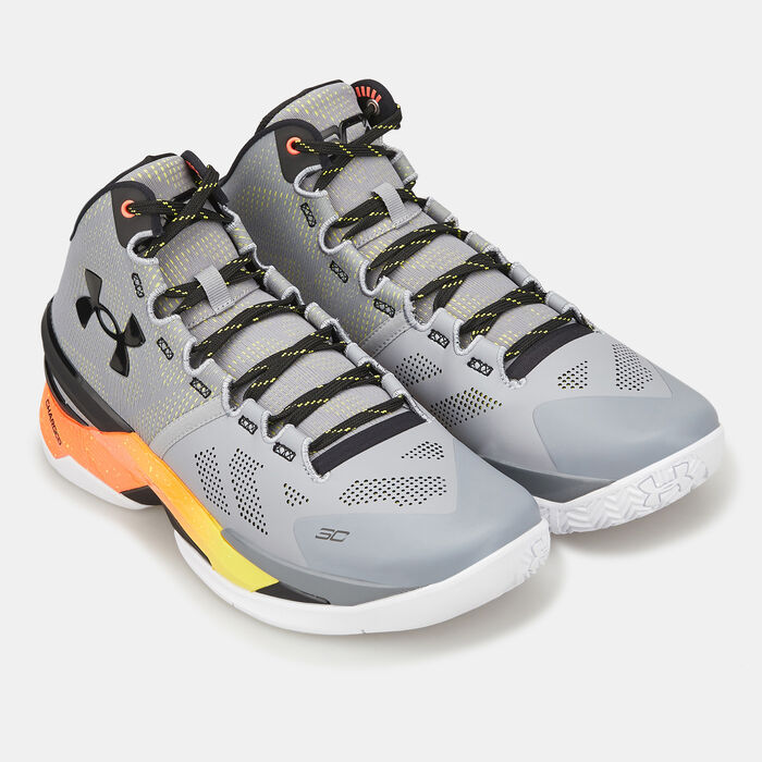 Under Armour Curry 2 Basketball Shoes Grey Under Armour Curry 2 Basketball Shoes Grey image number 1