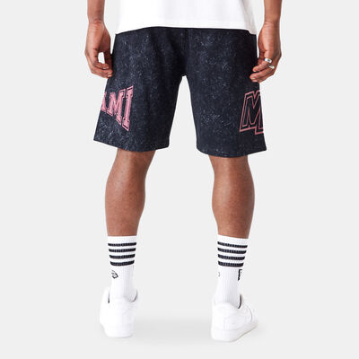 New Era Men's NBA Miami Heat Washed Shorts Black