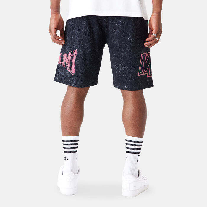 New Era Men's NBA Miami Heat Washed Shorts Black image number 1